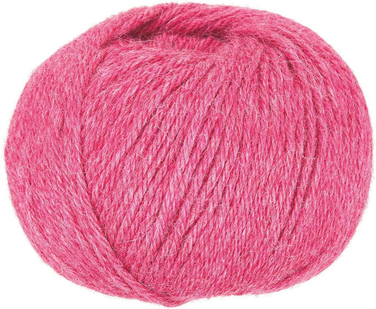 100% Baby Alpaka Yarn DK (6 Balls per Bag) Melange - Bublegum Pink