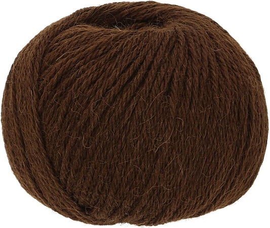 100% Baby Alpaka Yarn DK (6 Balls per Bag) Natural - Pekan Brown