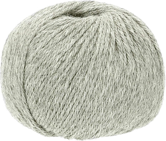 100% Baby Alpaka Yarn DK (6 Balls per Bag) Natural - Silver Gray