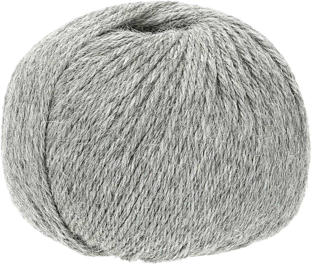 100% Baby Alpaka Yarn DK (6 Balls per Bag) Natural - Cloud Gray