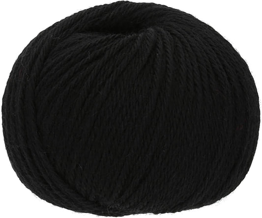 100% Baby Alpaka Yarn DK (6 Balls per Bag) Natural - True Black