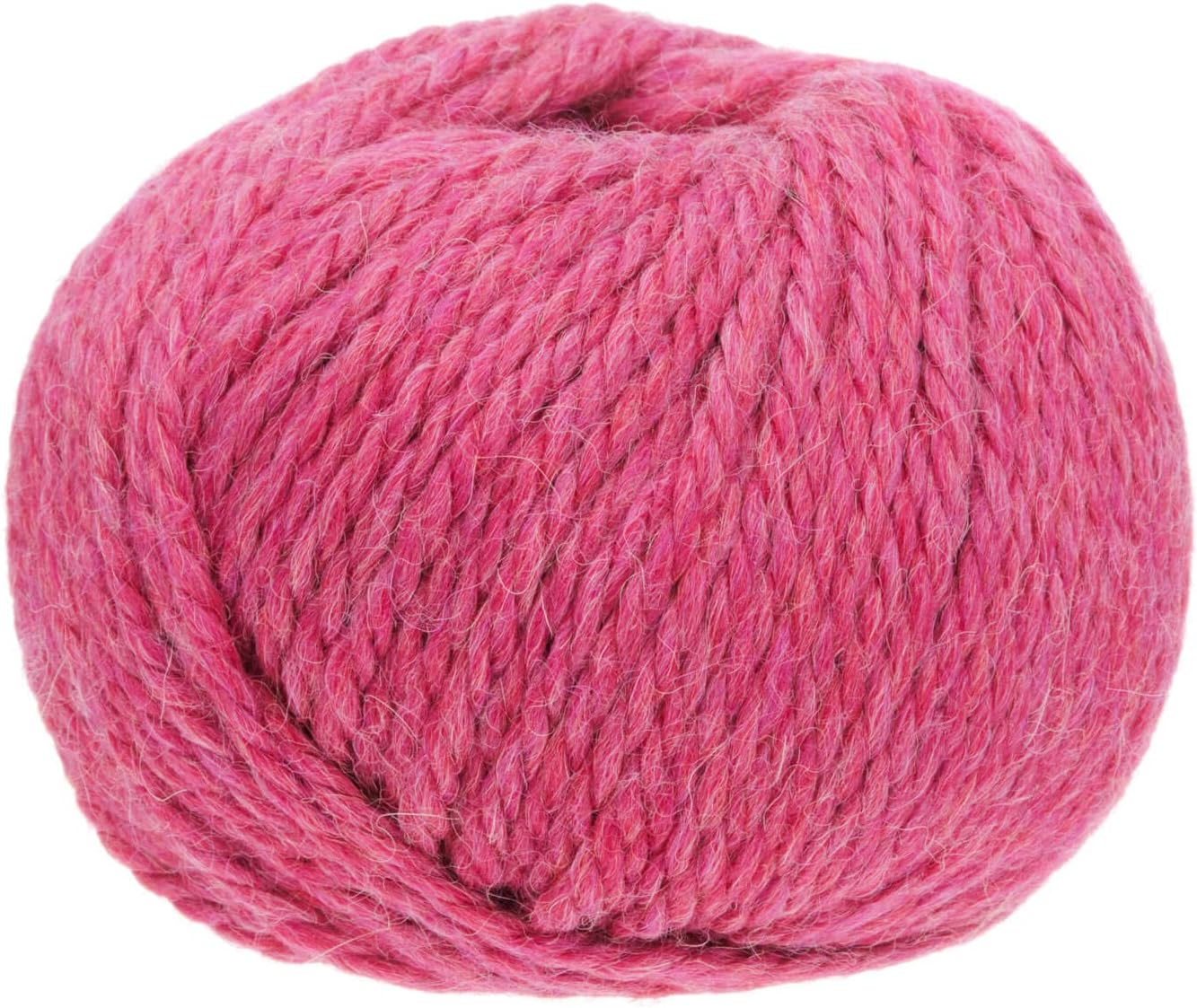 100% Baby Alpaka Yarn BULKY (6 Balls per Bag) Melange - Bublegum Pink