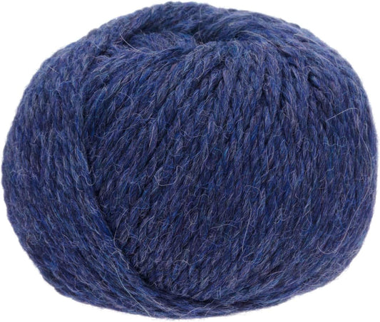 100% Baby Alpaka Yarn BULKY (6 Balls per Bag) Melange - Berry Blue