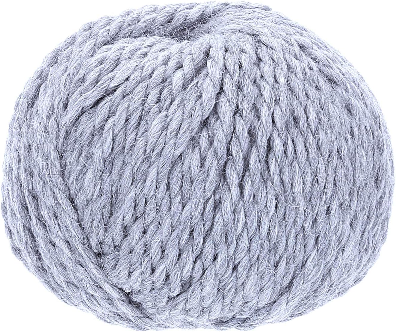 100% Baby Alpaka Yarn BULKY (6 Balls per Bag) Melange - Powder Blue