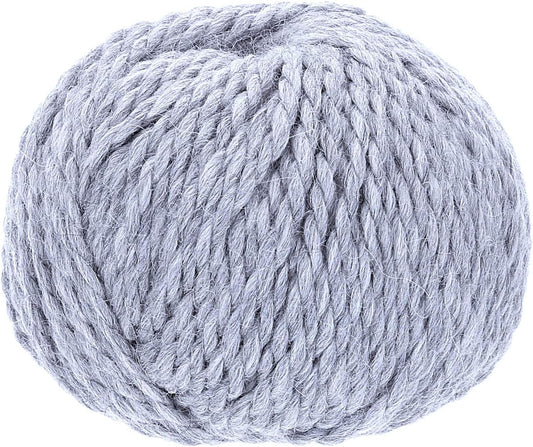 100% Baby Alpaka Yarn BULKY (6 Balls per Bag) Melange - Powder Blue