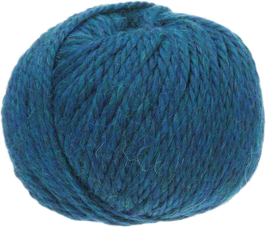 100% Baby Alpaka Yarn BULKY (6 Balls per Bag) Melange - Ocean Blue