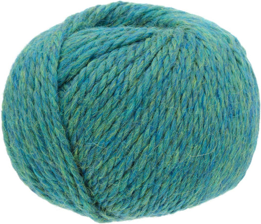 100% Baby Alpaka Yarn BULKY (6 Balls per Bag) Melange - Jade Green