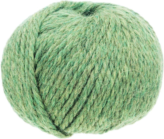 100% Baby Alpaka Yarn BULKY (6 Balls per Bag) Melange - Mint Green