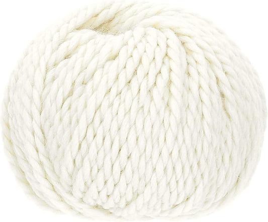 100% Baby Alpaka Yarn BULKY (6 Balls per Bag) Natural - Raw White