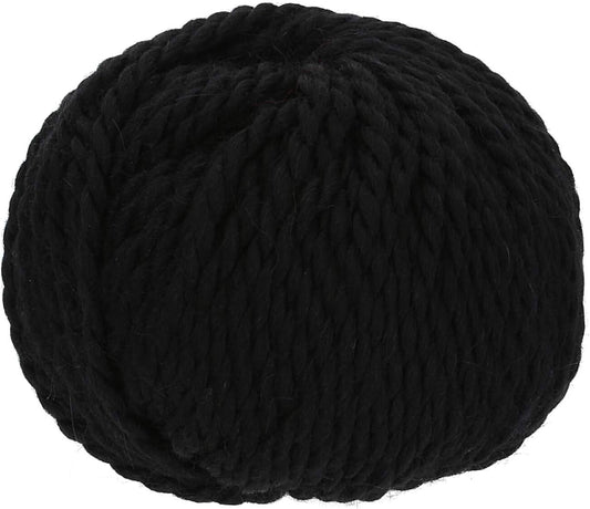 100% Baby Alpaka Yarn BULKY (6 Balls per Bag) Natural - True Black